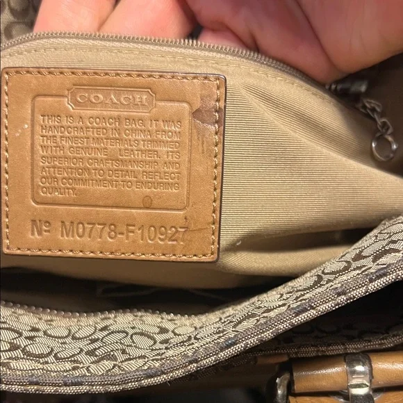 Brown Coach SoHo Signature Mini Tote Bag - Picture 8 of 15